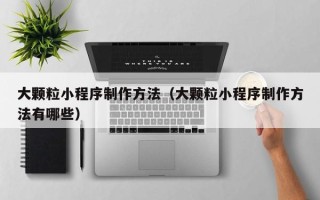 泉州大颗粒小程序制作方法（大颗粒小程序制作方法有哪些）